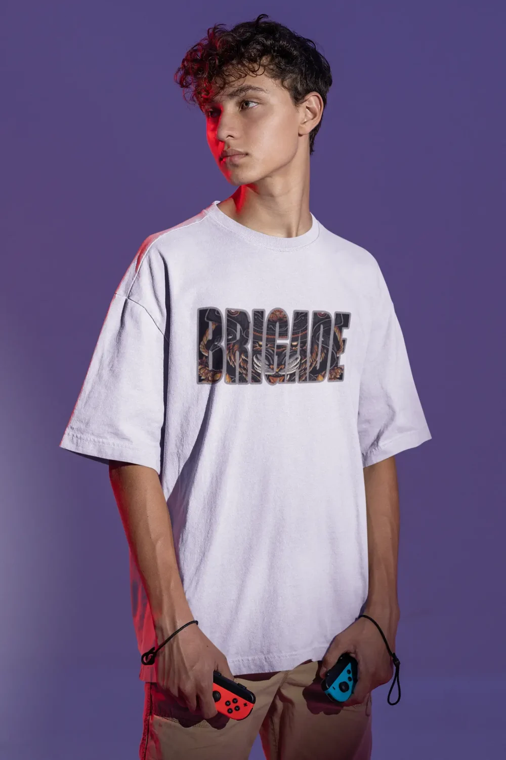 BRIGADE : Anime Oversized Printed T - Shirt - Image 6