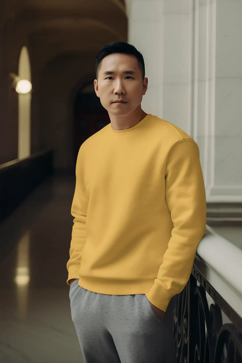 Minimal : Mustarad Yellow Sweatshirt - Image 2