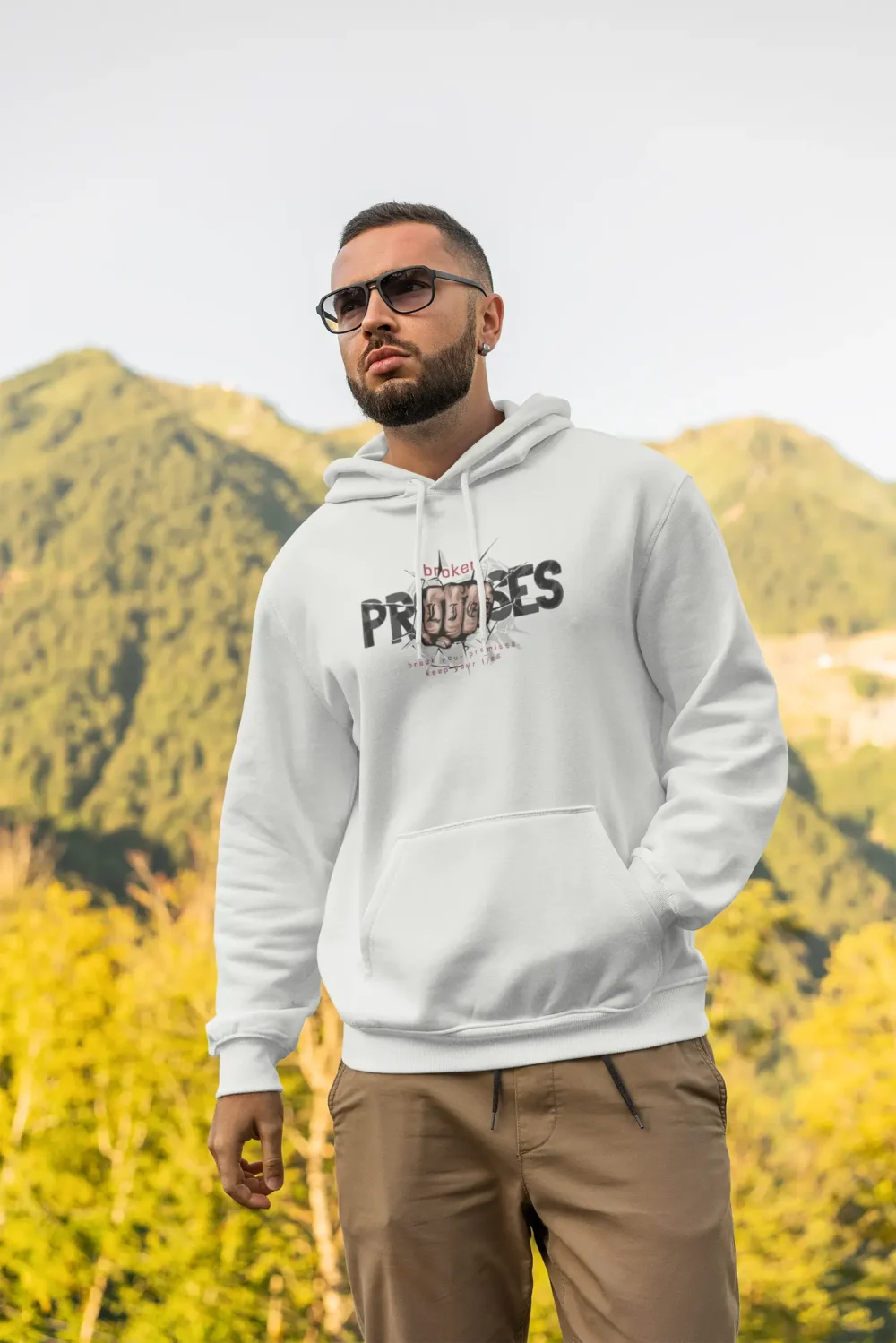 Broken Promises : Premium Oversized Hoodie - Image 2