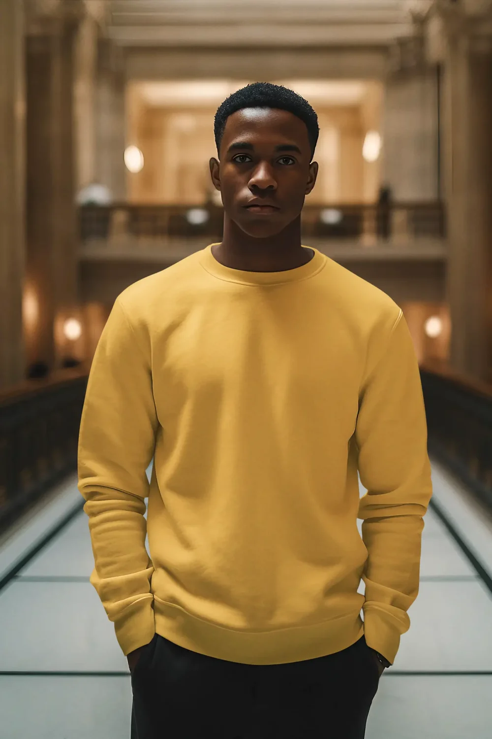 Minimal : Mustarad Yellow Sweatshirt